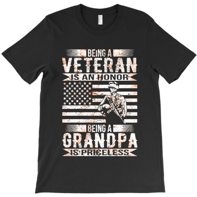 Grandpa Veteran T-shirt Designed By Agoes