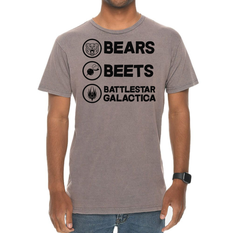 Bears. Beets. Battlestar Galactica. Vintage T-shirt | Artistshot