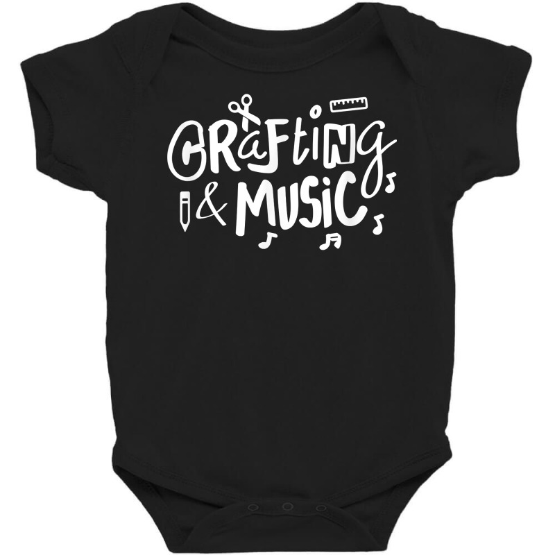 Music Notes Crafting Musician Scrapbooking T Shirt Baby Bodysuit by ReagerAero | Artistshot