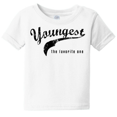Youngest Child The Favorite One   Fun Logo Baby Tee Designed By Vanode Art