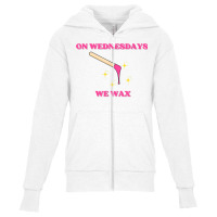 On Wednesdays We Wax Esthetician Aesthetician Skincare T Shirt Youth Zipper Hoodie | Artistshot