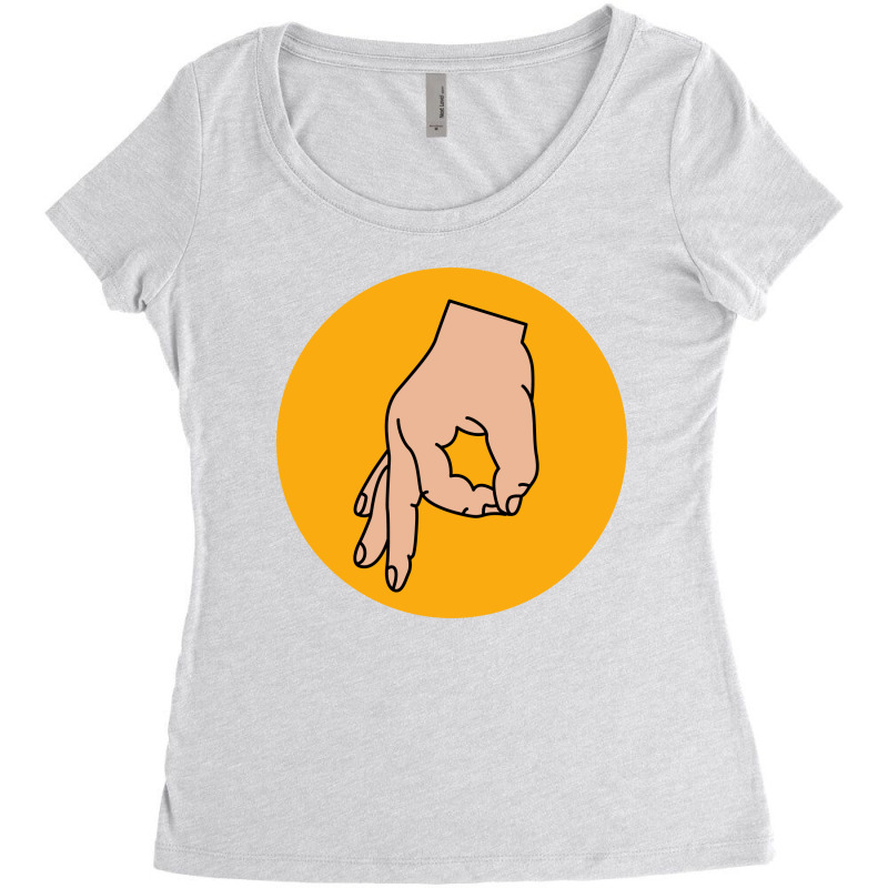 Circle Hand Women's Triblend Scoop T-shirt by ZeroToHero | Artistshot