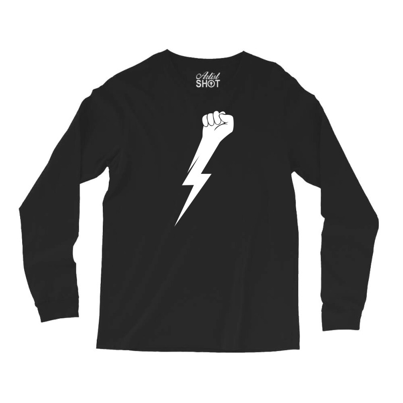 Hand Lightning Long Sleeve Shirts by ZeroToHero | Artistshot