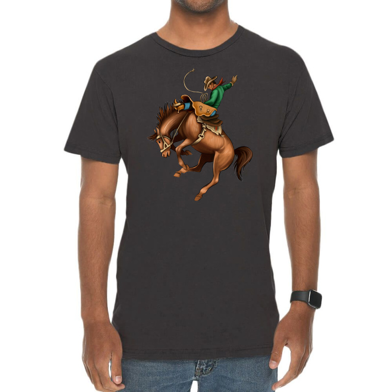 Bucking Bronco Rodeo Vintage T-Shirt by Bettercallsaul | Artistshot