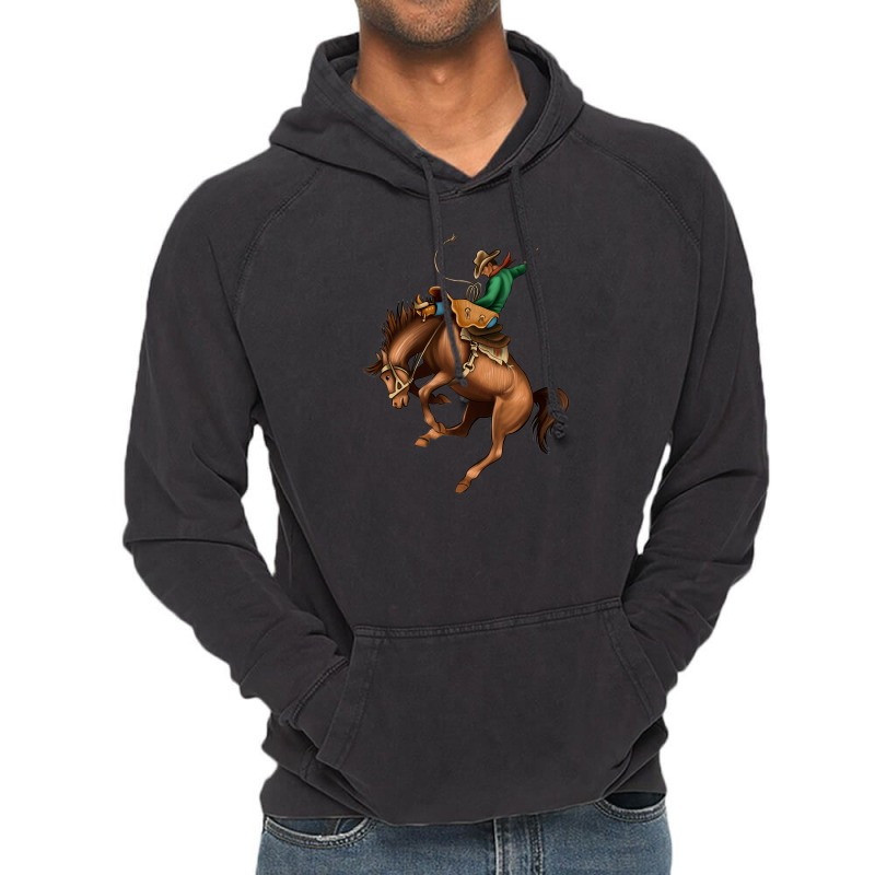 Bucking Bronco Rodeo Vintage Hoodie by Bettercallsaul | Artistshot