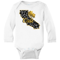 California Map Gold Long Sleeve Baby Bodysuit | Artistshot