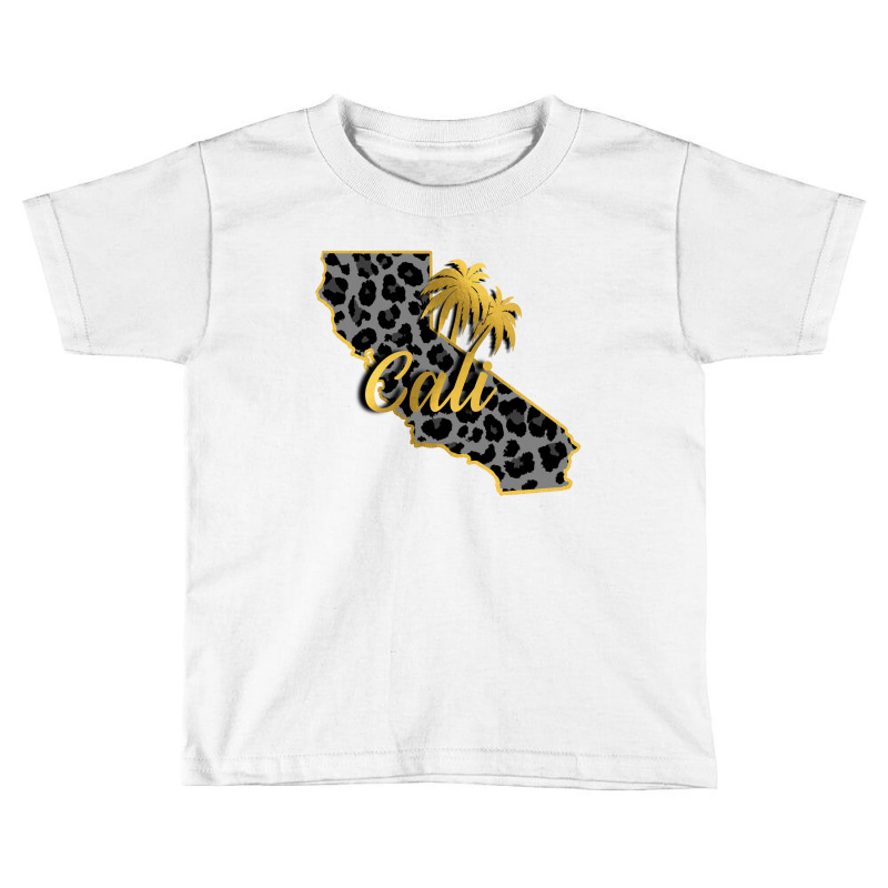 California Map Gold Toddler T-shirt | Artistshot