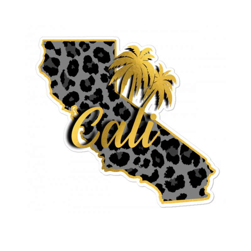 California Map Gold Sticker | Artistshot