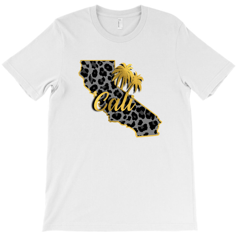 California Map Gold T-shirt | Artistshot