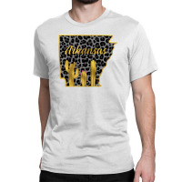 Arkansas Map Gold Classic T-shirt | Artistshot