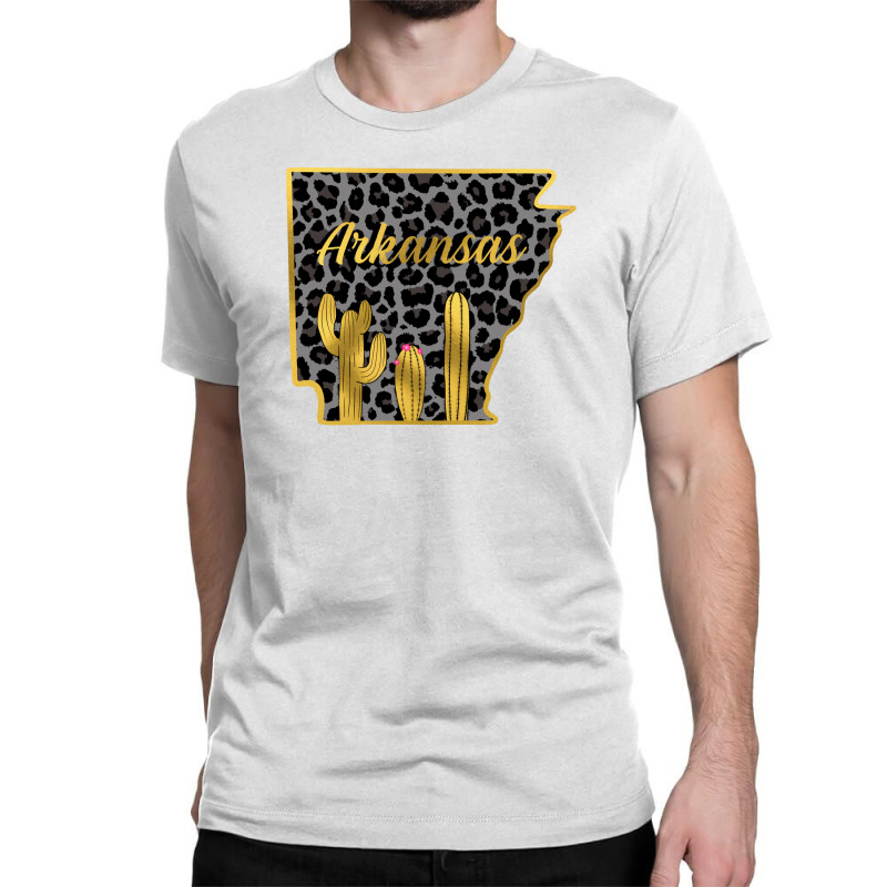 Arkansas Map Gold Classic T-shirt by Apollo | Artistshot