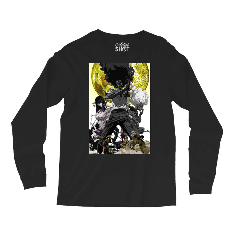 Samurai Afro Long Sleeve Shirts | Artistshot