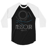 Total Solar Eclipse August 21 2017 Missouri T Shirt 3/4 Sleeve Shirt | Artistshot