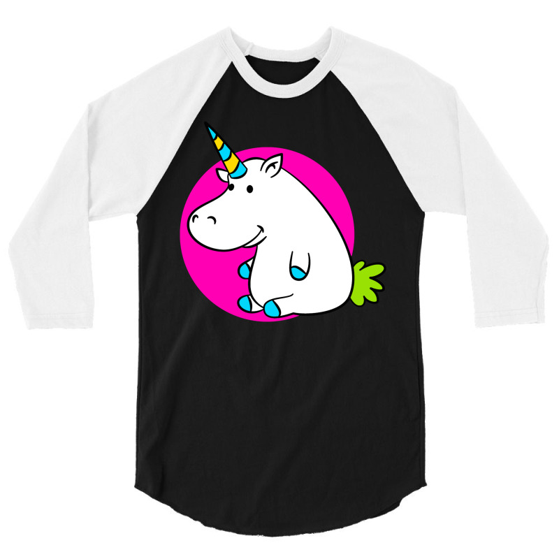 Hippo Unicorn 3/4 Sleeve Shirt by marceliana | Artistshot