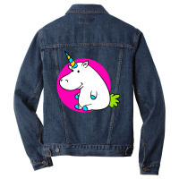 Hippo Unicorn Men Denim Jacket | Artistshot