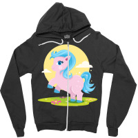 Pink Pony Zipper Hoodie | Artistshot