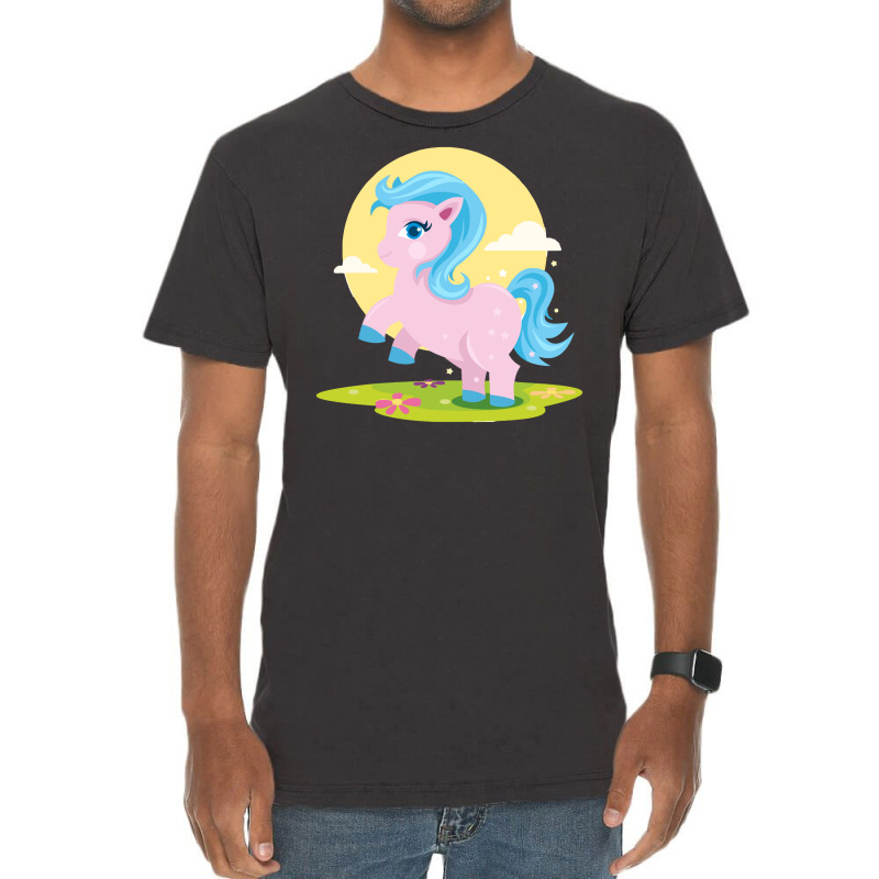 Pink Pony Vintage T-Shirt by marceliana | Artistshot