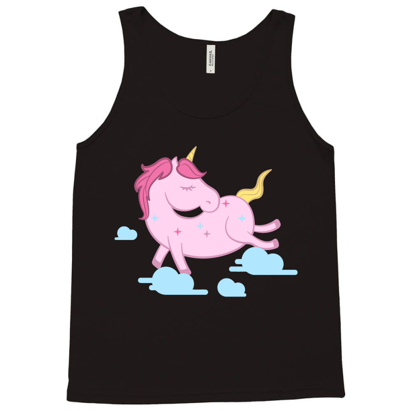 Pink Unicorn Tank Top by marceliana | Artistshot