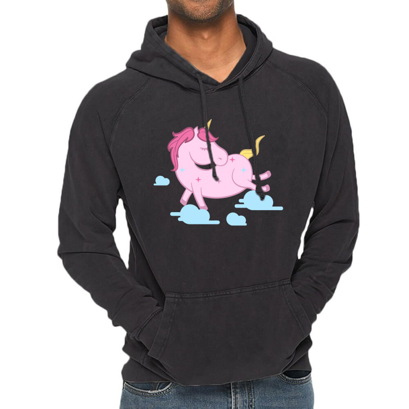 Pink Unicorn Vintage Hoodie by marceliana | Artistshot