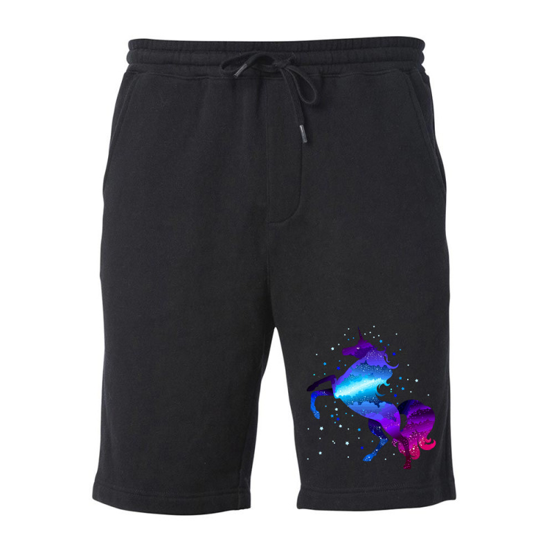 Space Unicorn Fleece Short by marceliana | Artistshot