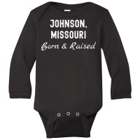 Johnson Missouri Born & Raised T Shirt Long Sleeve Baby Bodysuit | Artistshot