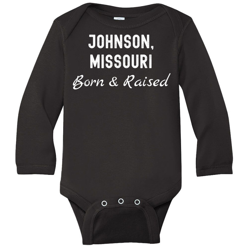 Johnson Missouri Born & Raised T Shirt Long Sleeve Baby Bodysuit by BeanblossomSheldon | Artistshot