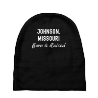 Johnson Missouri Born & Raised T Shirt Baby Beanies | Artistshot