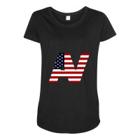 Av American Vacation Maternity Scoop Neck T-shirt | Artistshot