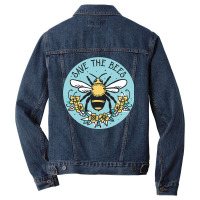 Bee Beekeeper Save The Bee Protect The Environment Pollinators Bees 34 Men Denim Jacket | Artistshot