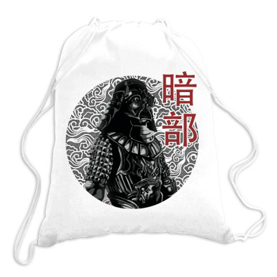 Samurai Of The Dark Side Drawstring Bags Designed By Blqs Apparel