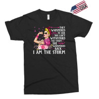 Breast Cancer Im The Storm Strong Women Breast Cancer Warrior Pink Rib Exclusive T-shirt | Artistshot