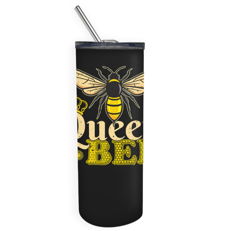 Bee Beekeeper Funny Honey Bees Lover Beekeeper Queen Bee 178 Hive Beek Skinny Tumbler | Artistshot