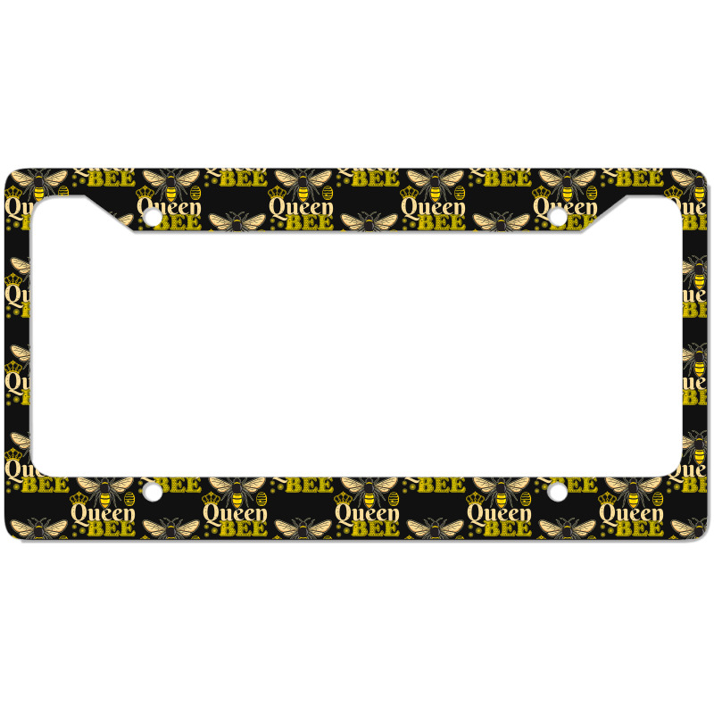 Bee Beekeeper Funny Honey Bees Lover Beekeeper Queen Bee 178 Hive Beek License Plate Frame | Artistshot