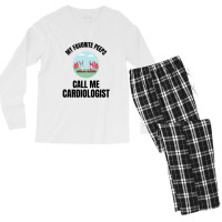 My Favorite Peeps Call Me A Cardiologist Men's Long Sleeve Pajama Set | Artistshot