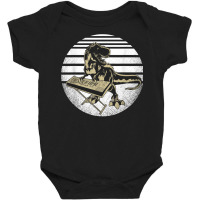 Trex Synthesizer Keyboard Dinosaur Music Producer T Shirt Baby Bodysuit | Artistshot