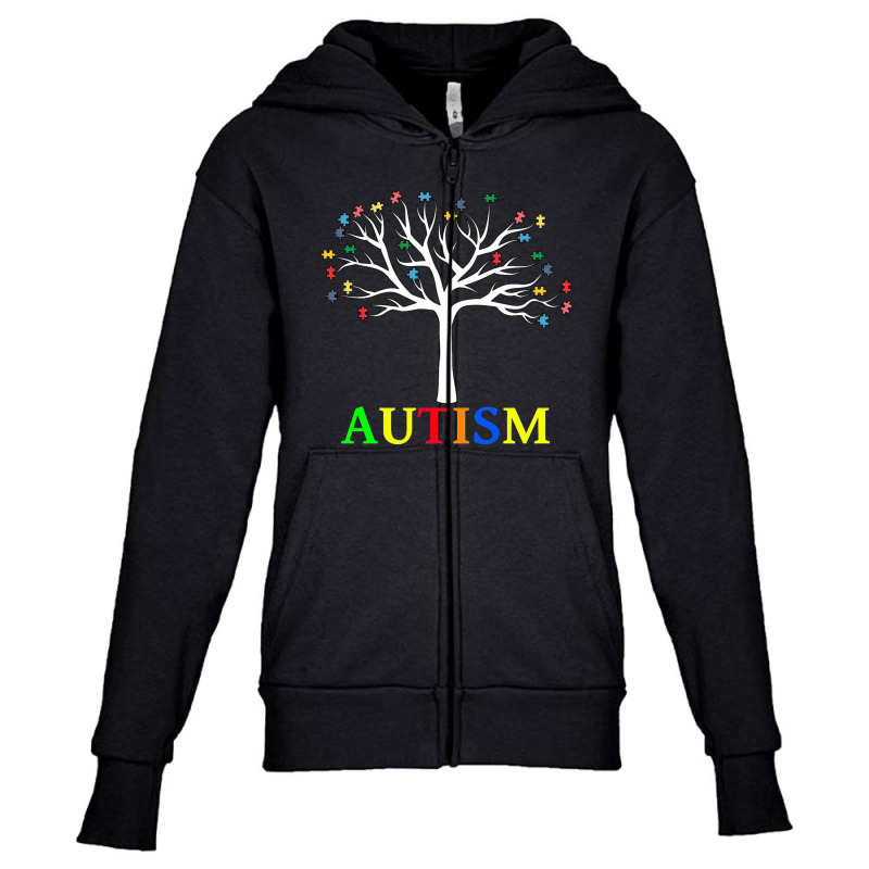 Autism Awareness It's Okay To Be Different Youth Zipper Hoodie by coşkun | Artistshot