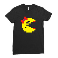 Cool Retro 80s Pacman Ghosts Video Games Ladies Fitted T-shirt | Artistshot