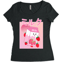 Georgenotfound Merch Strawberry Milk Shake Kawaii T Shirt Women's Triblend Scoop T-shirt | Artistshot