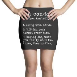 gun control definition funny gun owner saying 2nd amendment t shirt Mini Skirts | Artistshot