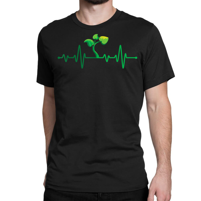 Plant Heartbeat   Botany Botanist Gardening Plant Lover T Shirt Classic T-shirt by LiadCotten | Artistshot