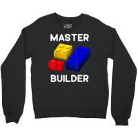 Master Builder Cute Block Building Toys Brick Builders T Shirt Crewneck Sweatshirt | Artistshot