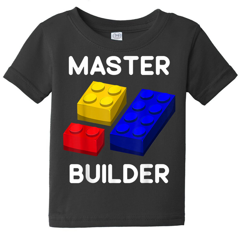 Master Builder Cute Block Building Toys Brick Builders T Shirt Baby Tee | Artistshot