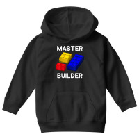 Master Builder Cute Block Building Toys Brick Builders T Shirt Youth Hoodie | Artistshot