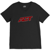 Agt Black V-neck Tee | Artistshot