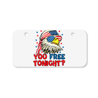 You Free Tonight Bald Eagle Mullet American Flag 4th Of July T Shirt Bicycle License Plate | Artistshot