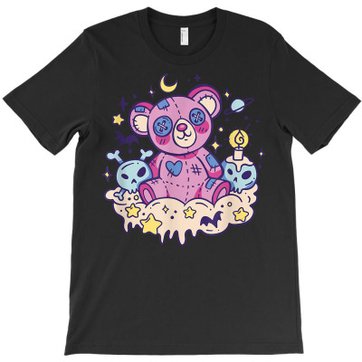 Kawaii Teddy Bear Skulls Witchy Pastel Goth Creepy Cute T Shirt T-shirt Designed By Emlynnecon