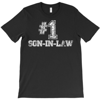 Mens 1 Son In Law T Shirt   Number One Great Gift Idea Tee T-shirt Designed By Emlynnecon