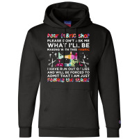 Sewing Dear Fabric Shop Funny 104 Sewing Quilting Champion Hoodie | Artistshot