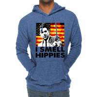 I Smell Hippies   Funny Ronald Reagan Conservative Lightweight Hoodie | Artistshot