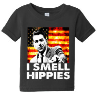 I Smell Hippies   Funny Ronald Reagan Conservative Baby Tee | Artistshot